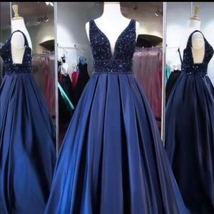 BEAUTIFUL Vienna Navy Blue Ball Gown